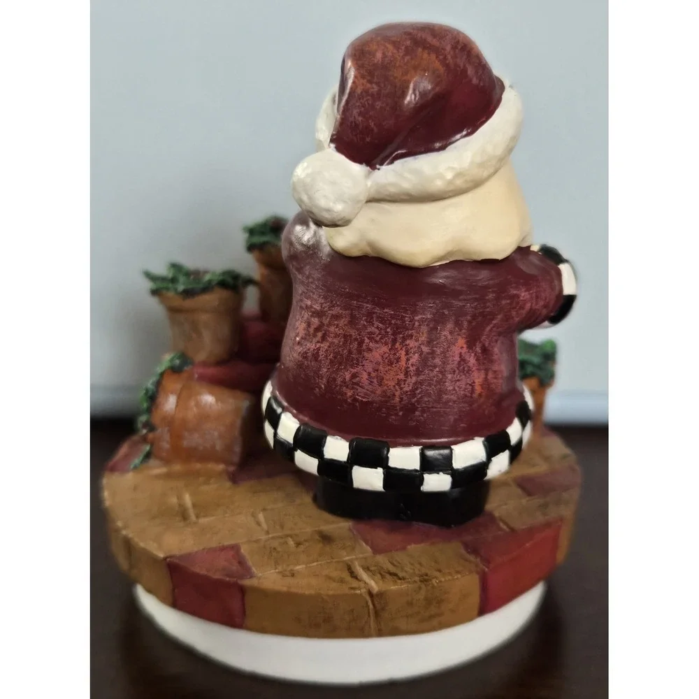 Cobble Creek Santa Garden Candle Topper Vintage Without Box‎